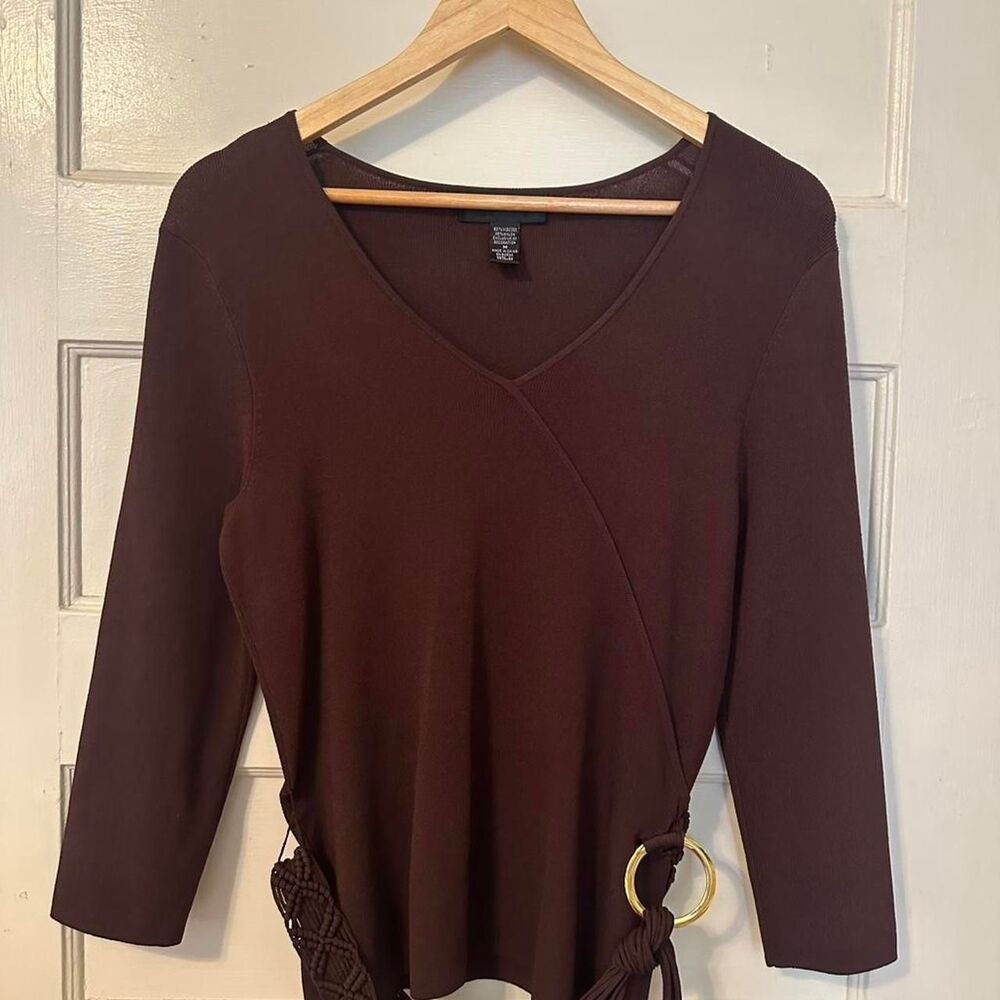 Cable-gauge Women's Brown Jumper